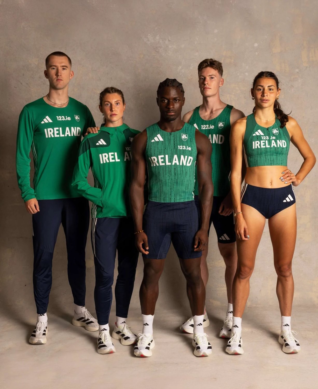 Adidas, Athletics Ireland kit, photograph by Leo Byrne, digital operating by DigiOp