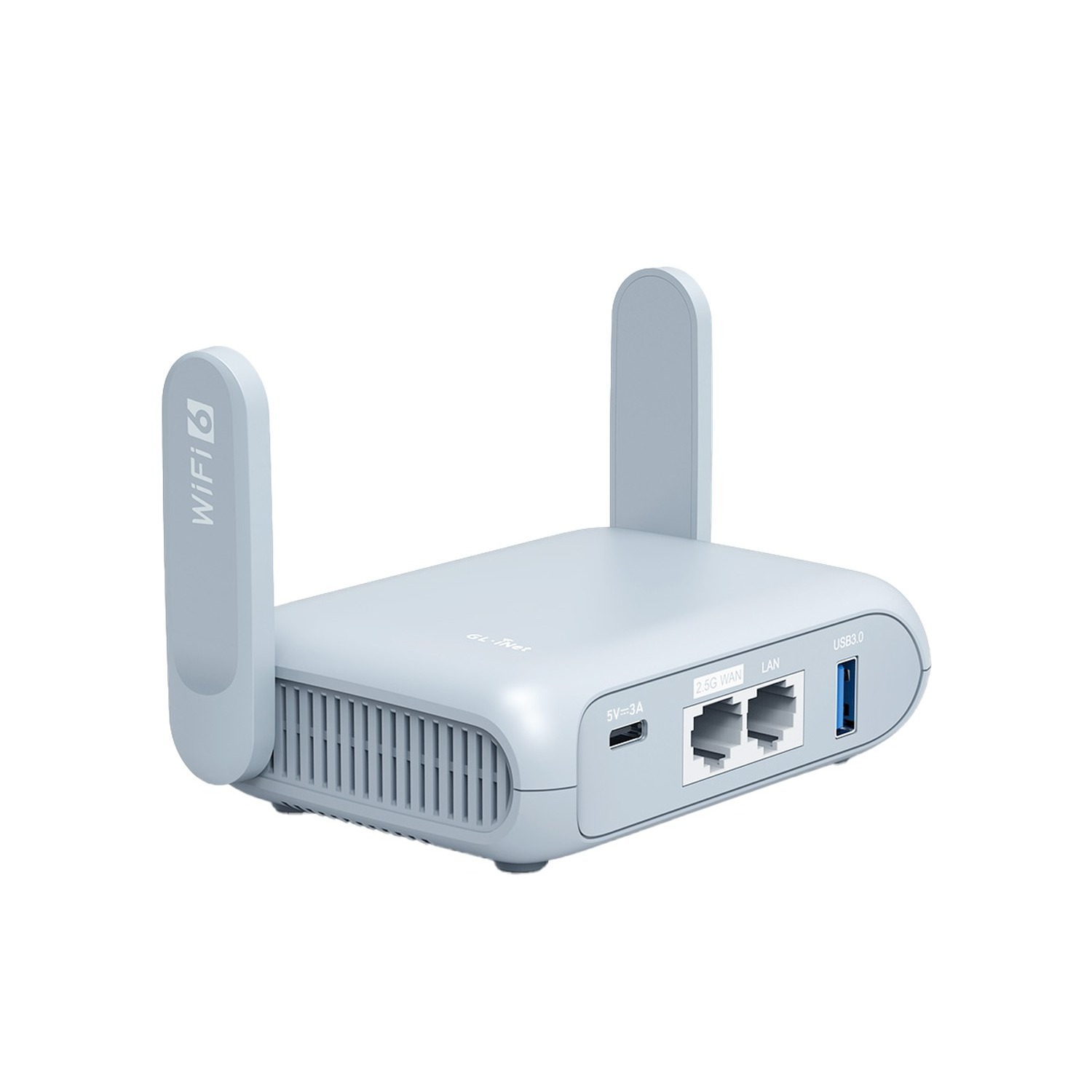 GL.iNet Beryl AX Wi-Fi 6 travel router, hire from DigiOp.ie Dublin.
