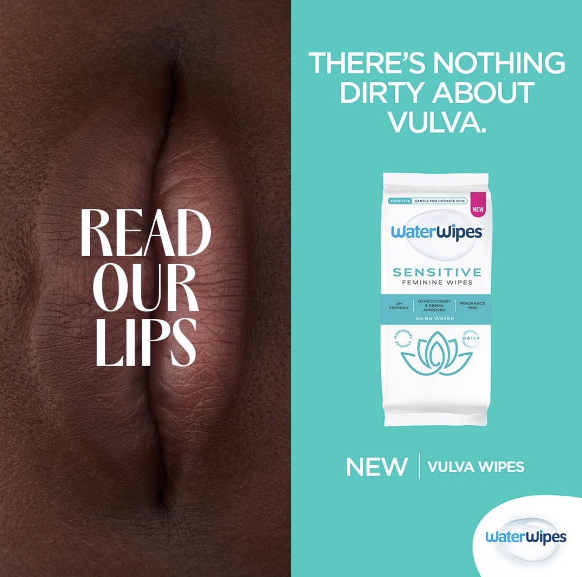 WaterWipes, Read Our Lips, digital operating by DigiOp